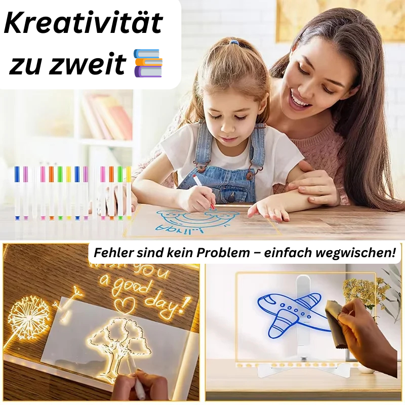 Kidora®️ LightSketch – Ergonomische LED-Zeichenplatte