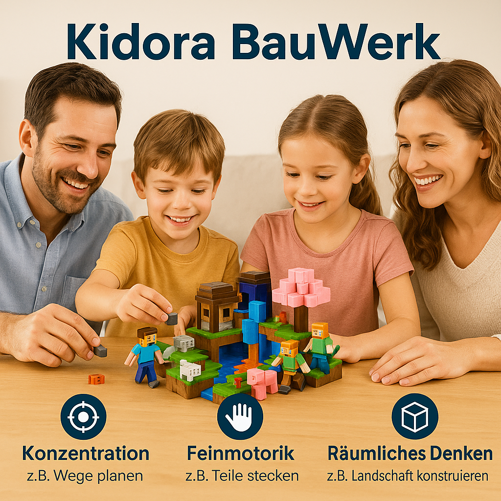 Kidora® Magnetic BauWerk  – Pädagogisches Konstruktions- und Lernspielzeug