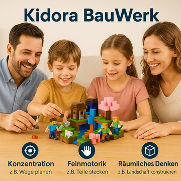 Kidora® Magnetic BauWerk  – Pädagogisches Konstruktions- und Lernspielzeug
