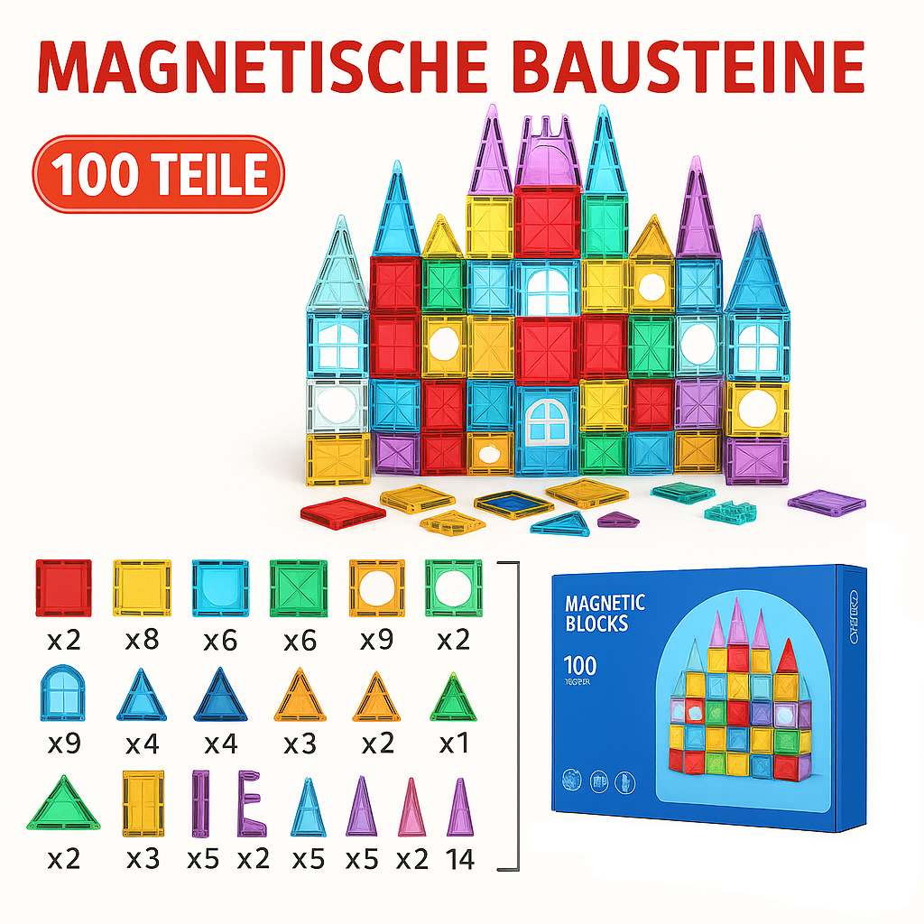 Kidora® Magnetic Pro - Pädagogisches Konstruktions- und Lernset