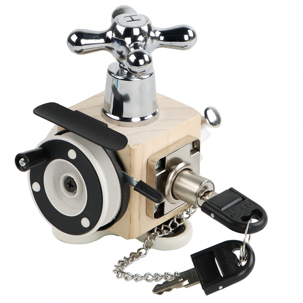 Kidora® Pädagogischer Entwicklungs Holzblock für frühe Motorikförderung