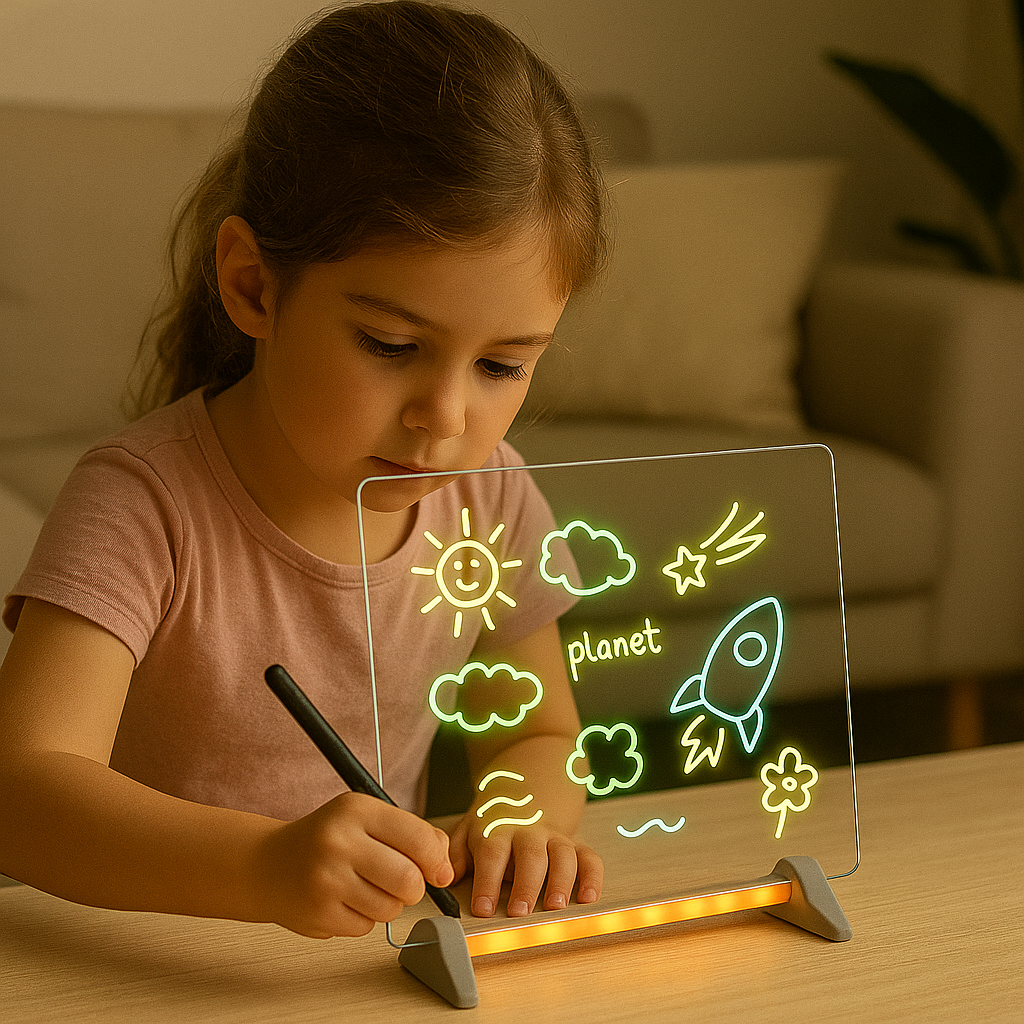Kidora®️ LightSketch – Ergonomische LED-Zeichenplatte