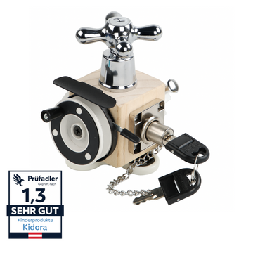 Kidora® Pädagogischer Entwicklungs Holzblock für frühe Motorikförderung