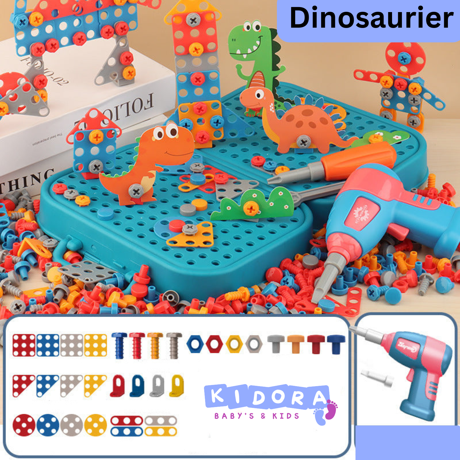 Kidora® LernWerk - Pädagogisches Konstruktions- und Lernspielzeug