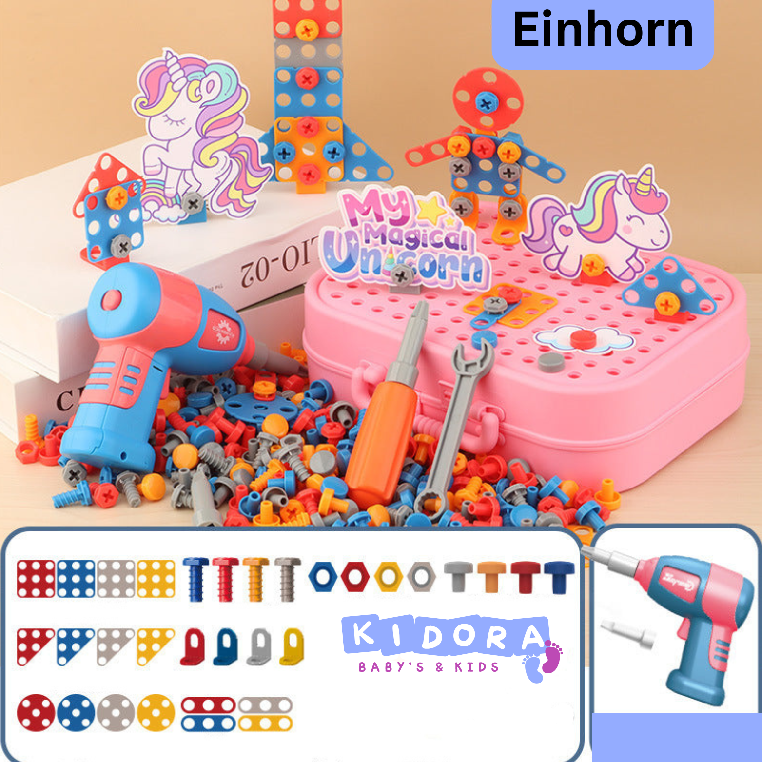 Kidora® LernWerk - Pädagogisches Konstruktions- und Lernspielzeug