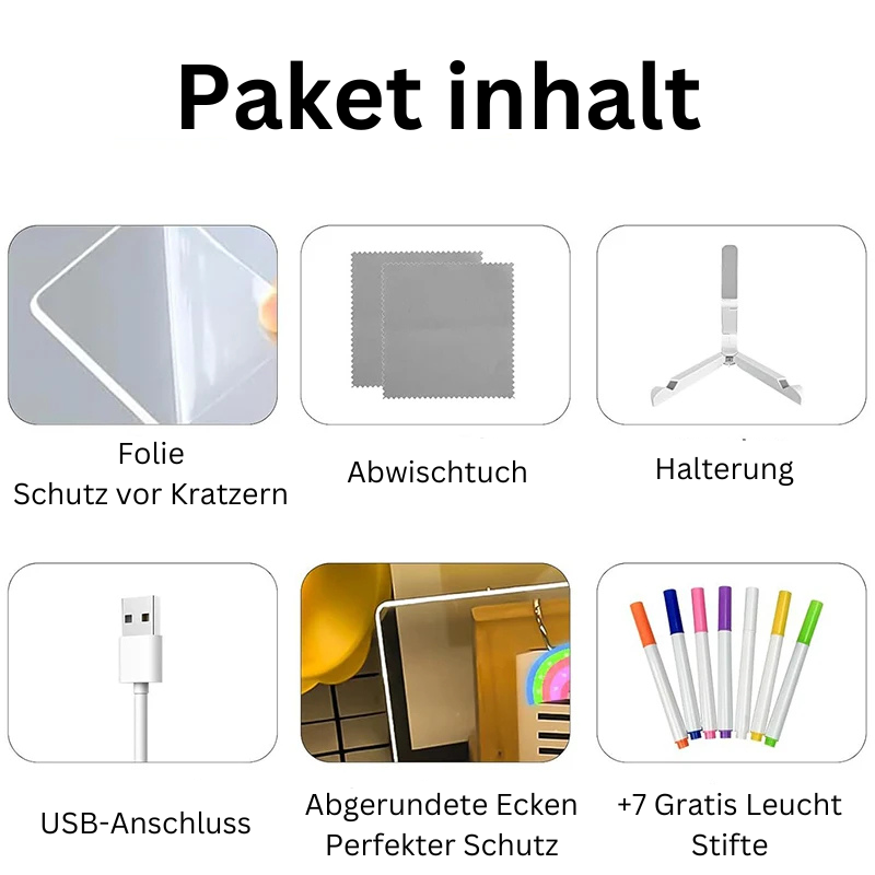 Kidora®️ LightSketch – Ergonomische LED-Zeichenplatte